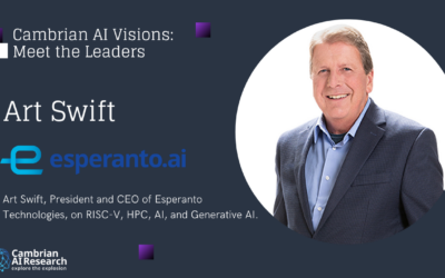 Art Swift, President and CEO of Esperanto Technologies, on RISC-V, HPC, AI, and Generative AI.